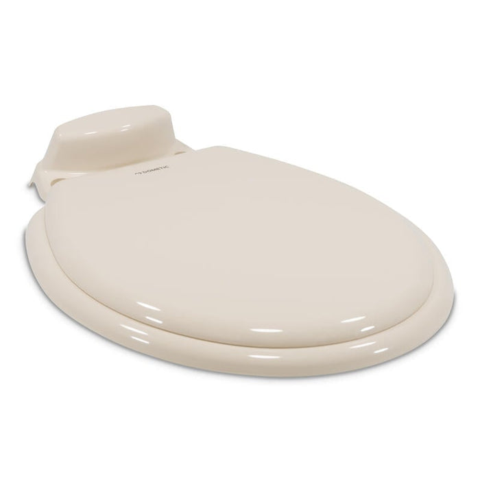 Bone Dometic 385311647 Toilet Seat & Lid for 310 Series - Side Angle | United RV Parts