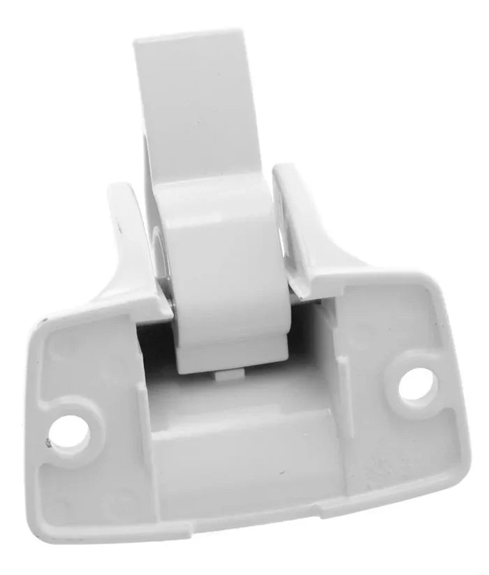 Polar White Dometic Sunchaser RV Awning Bottom Mounting Bracket 3314067.004B - Front View | United RV Parts