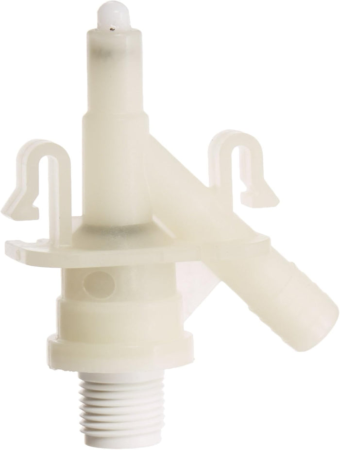White Dometic 300 Series Toilet Valve - Front View | United RV Parts