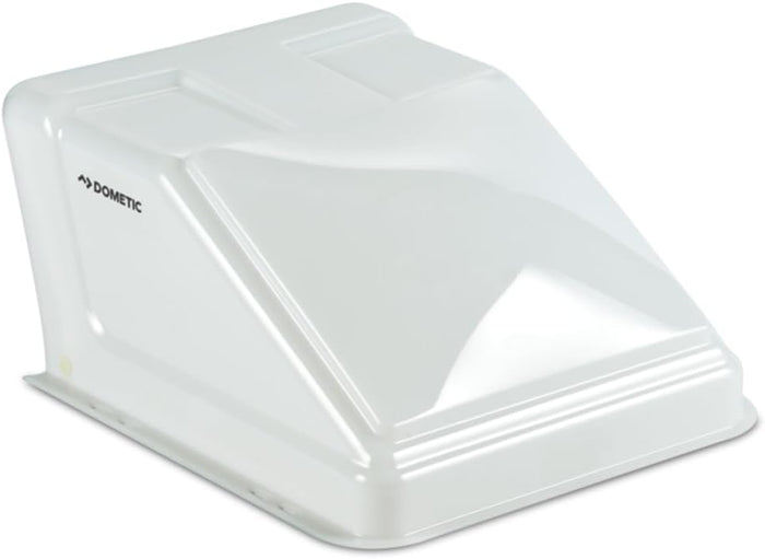 White Dometic Ultra Breeze RV Vent Cover UB1500WH Aerodynamic Design - Top Angle | United RV Parts