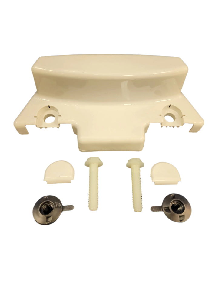 Bone Dometic 310/311 Toilet Vacuum Breaker Cover Kit 385312111 - Flat Lay | United RV Parts