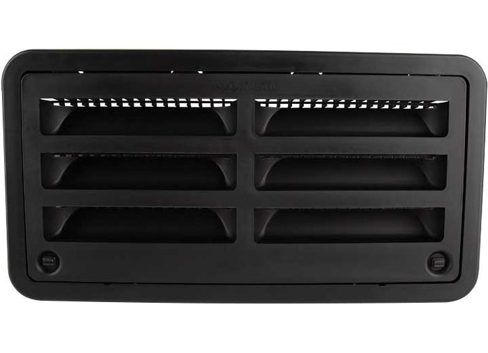 Black Dometic RV Refrigerator Vent Access Door 3109492.004 - Front View | United RV Parts