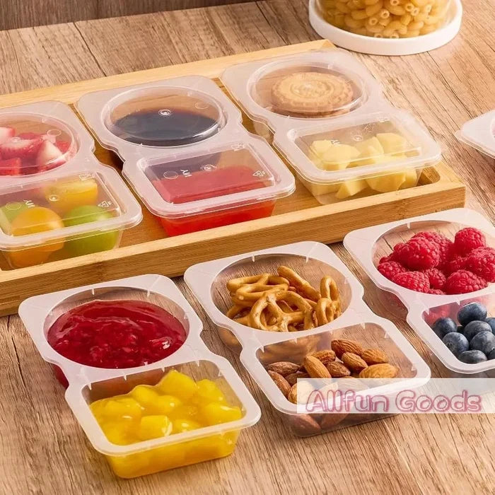 Double Compartment Condiment Containers