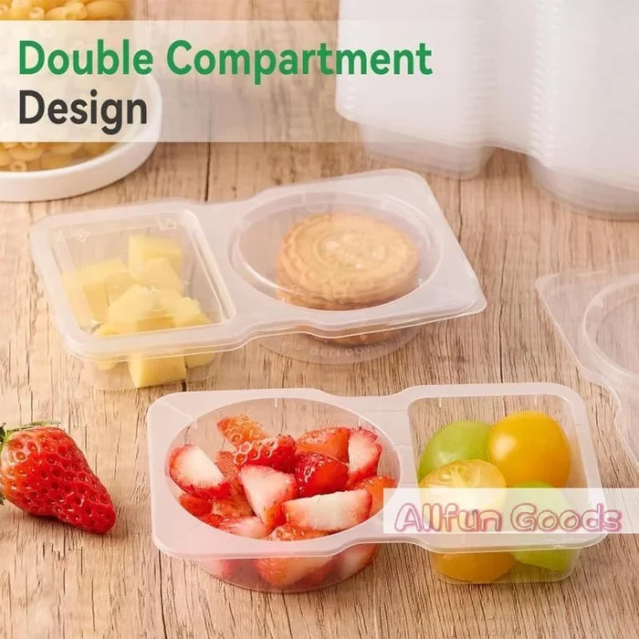 Double Compartment Condiment Containers