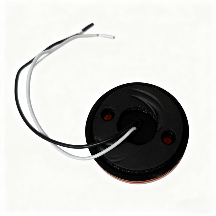 Red 12V LED Clearance Light Back View with EPDM Gasket and Wiring - Detail | United RV Parts