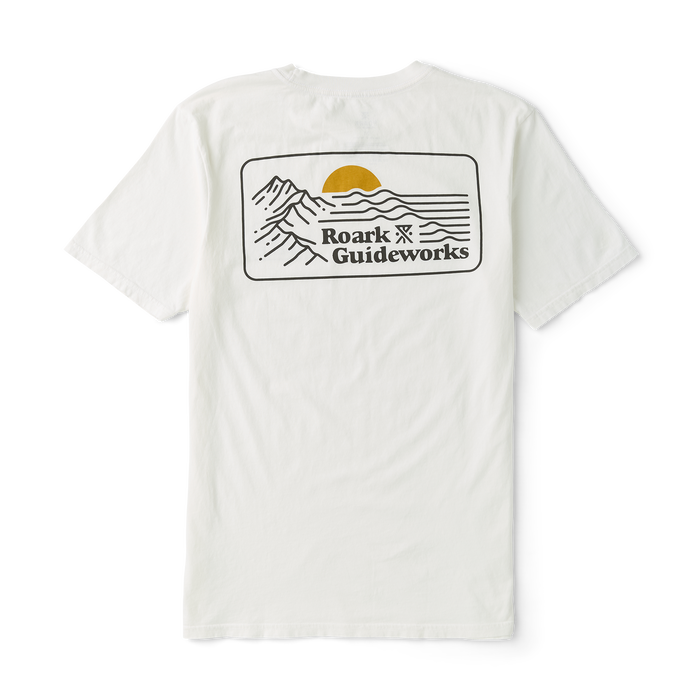 Active white long sleeve shirt designed for adventure and outdoor activities by Roark.