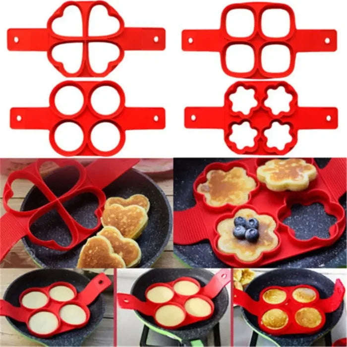 Egg Pancake Ring Nonstick Pancake Maker Silicone Mold