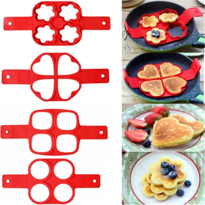 Egg Pancake Ring Nonstick Pancake Maker Silicone Mold