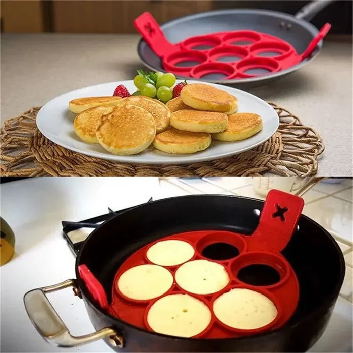 Egg Pancake Ring Nonstick Pancake Maker Silicone Mold