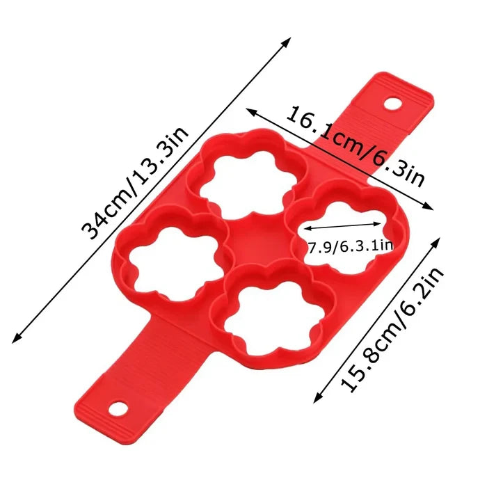 Egg Pancake Ring Nonstick Pancake Maker Silicone Mold