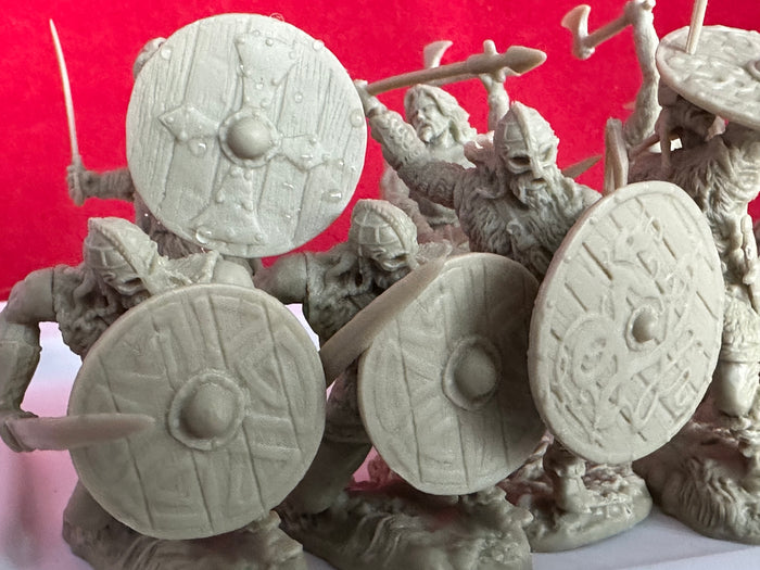 Einar & Vikings  (Gray/Green Color ) 3 SETS/33 FIGURES SPECIAL + 14 OF OUR WAR LORD FRISIANS