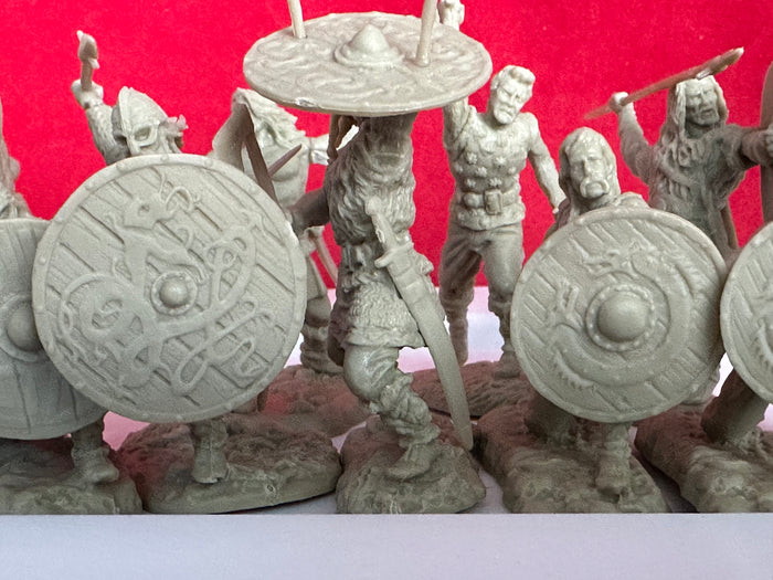 Einar & Vikings  (Gray/Green Color ) 5 SETS / 55 FIGURES SPECIAL + 28 OF OUR WAR LORD FRISIANS (Copy)