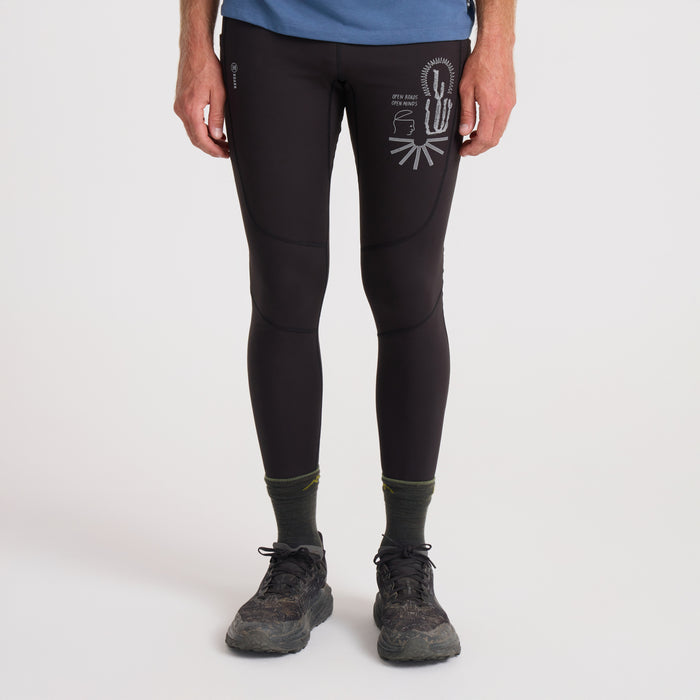 Versatile black active pants designed for outdoor adventure and travel by Roark