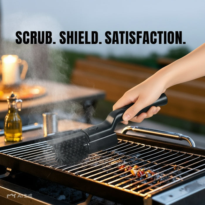 Electric Barbecue Brush Heavy Grease Cleaning Tool Barbecue Grill Cleaning Tool
