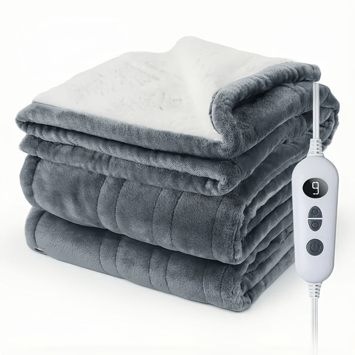Electric Heated Blanket — Dual Control Flannel