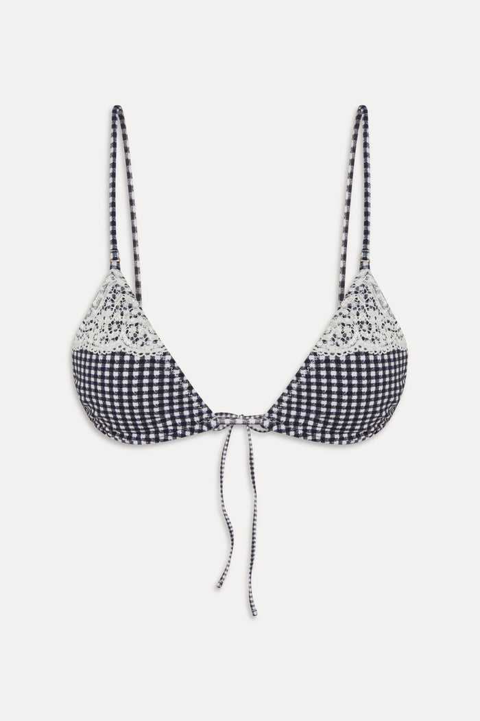 Elena Micro Cotton Bikini Top - Midnight Wishes
