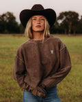Espresso Corded Sweatshirt