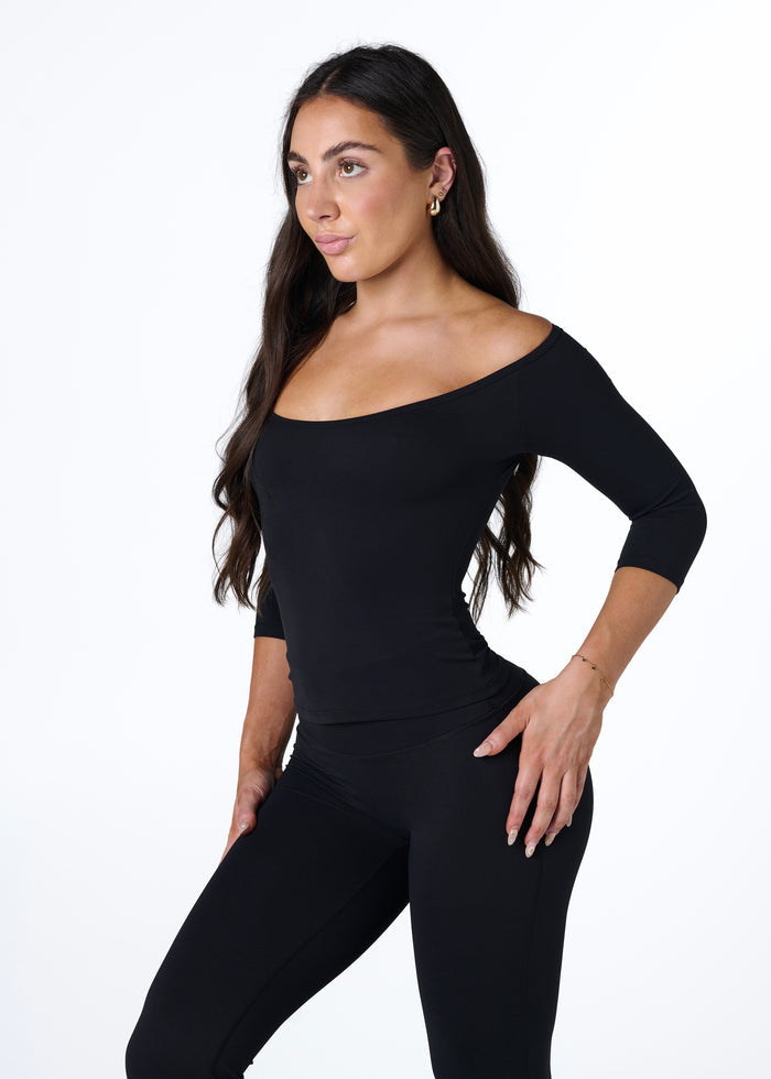 EVERYDAY 3/4 SLEEVE - BLACK