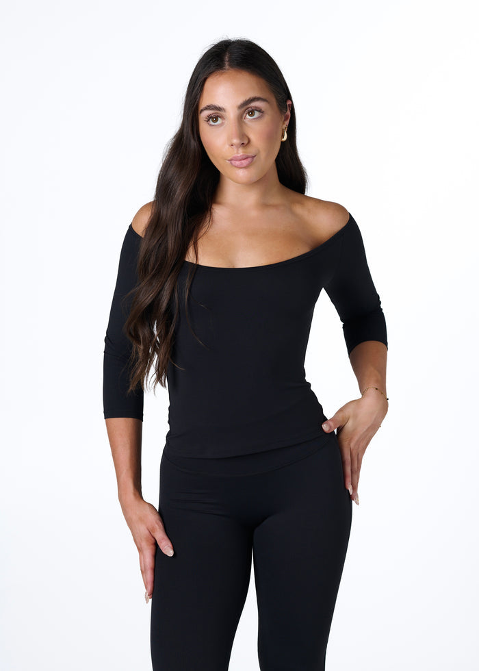 EVERYDAY 3/4 SLEEVE - BLACK