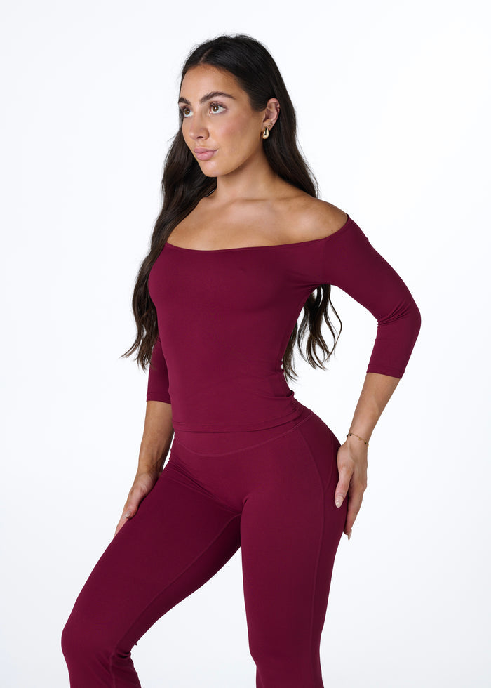 EVERYDAY 3/4 SLEEVE - CRANBERRY