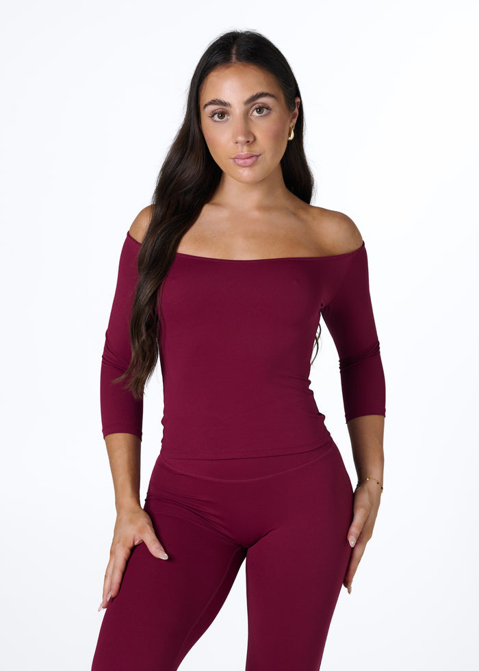 EVERYDAY 3/4 SLEEVE - CRANBERRY