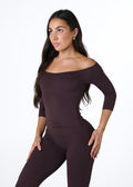 EVERYDAY 3/4 SLEEVE - ESPRESSO