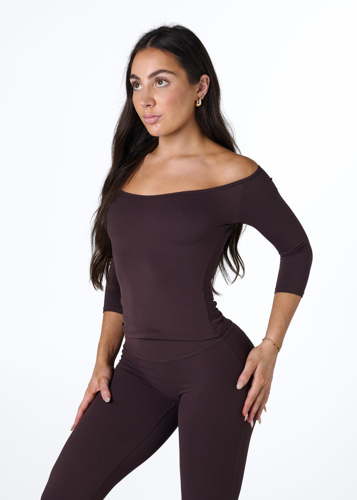 EVERYDAY 3/4 SLEEVE - ESPRESSO