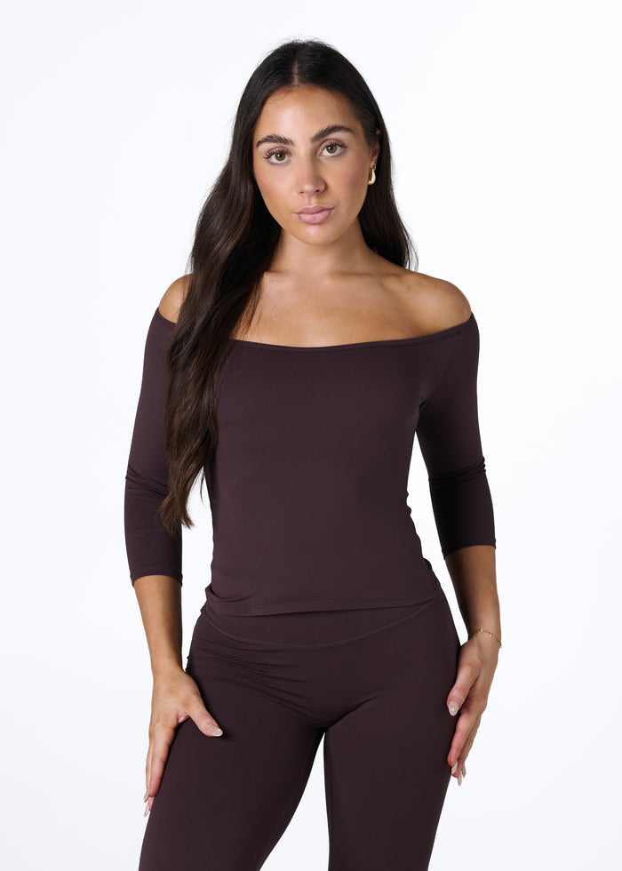 EVERYDAY 3/4 SLEEVE - ESPRESSO