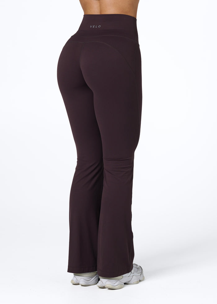 EVERYDAY FLARED LEGGINGS - ESPRESSO