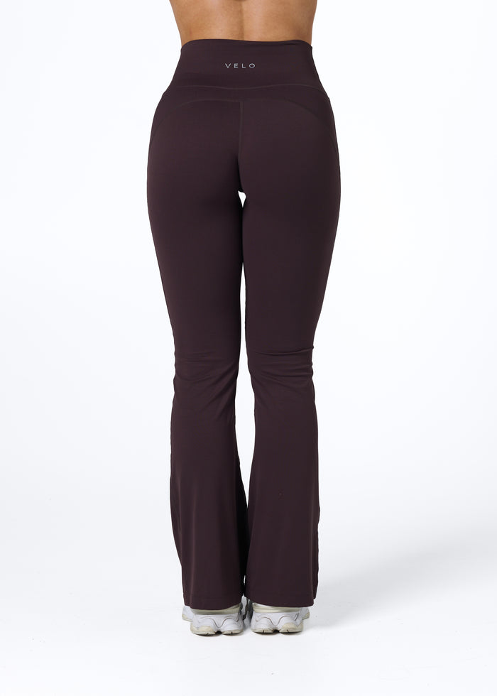 EVERYDAY FLARED LEGGINGS - ESPRESSO