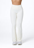 EVERYDAY FLARED LEGGINGS  - VANILLA