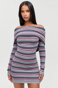 Faith Cloud Knit Dress - Rain Puddle