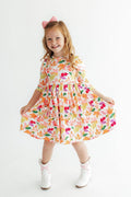 Falling Leaves 3/4 Sleeve Pocket Twirl Dress-Mila & Rose ®