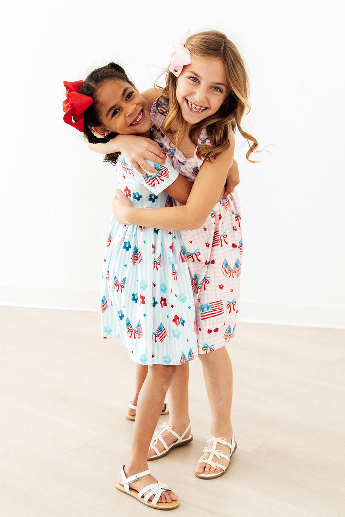 Home of the Brave S/S Pocket Twirl Dress-Mila & Rose ®