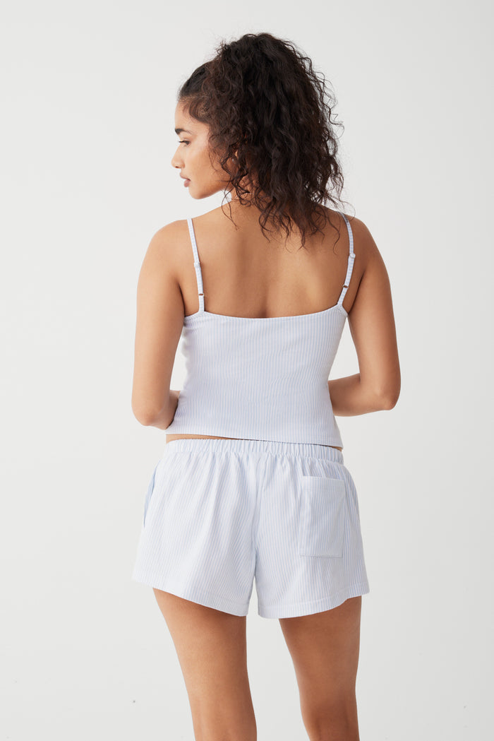 Farmhouse striped cotton camisole sleepy stripe