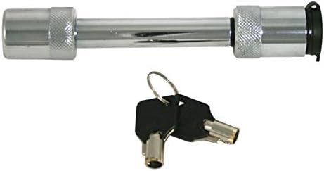 Chrome Fastway Receiver Lock 86-00-3160 Locking Hitch Pin with Keys - Front View | United RV Parts
