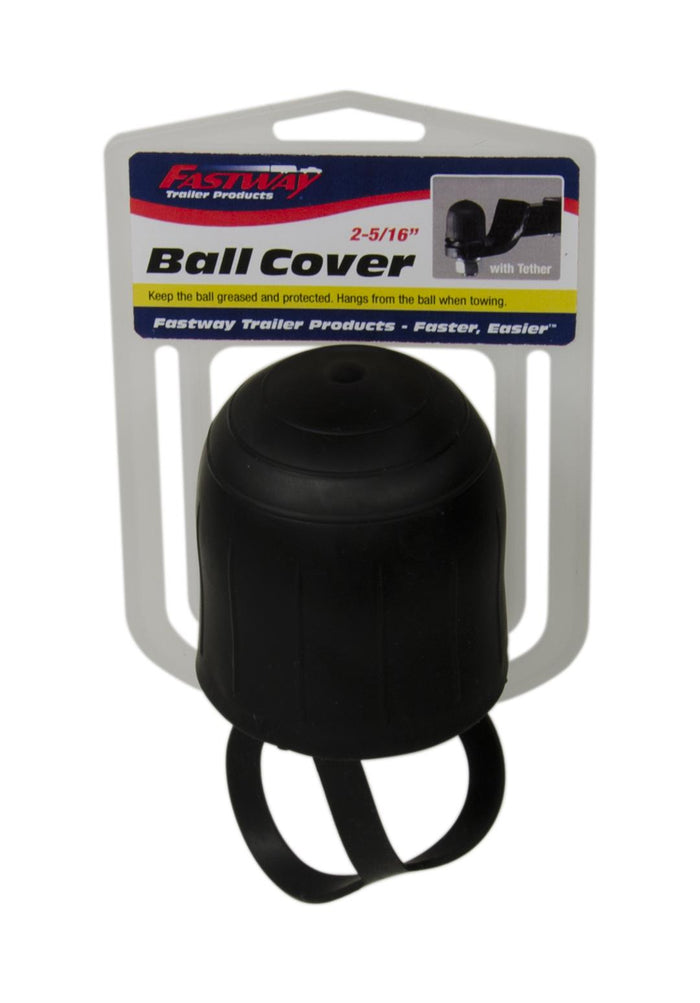 Fastway 2-5/16" Tethered Trailer Hitch Ball Cover - Retail Packaging Front View | United RV Parts