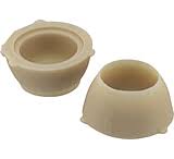 Beige Saniprene 1/2" Cone Washers - Side Profile Pair View | United RV Parts