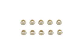 Beige Saniprene RV Plumbing Cone Washers 10-Pack - Flat Lay Top View | United RV Parts