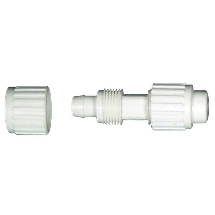 White Flair-It 1/2" RV Plumbing Plug 06863 - Disassembled Side View | United RV Parts