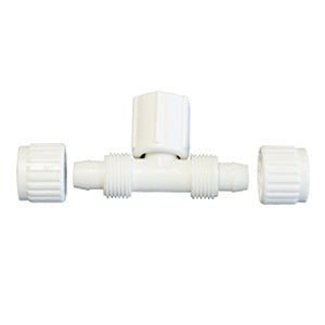 White Flair-It Tee Plumbing Fitting - Exploded View with Components | United RV Parts