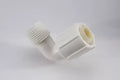White Plastic Female Swivel Elbow Fitting - Side Angle | United RV Parts