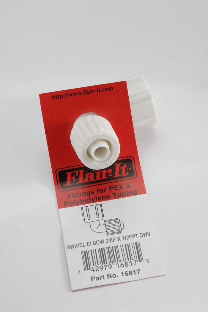 Flair-It 16817 Swivel Elbow Fitting in Packaging - Product Detail | United RV Parts