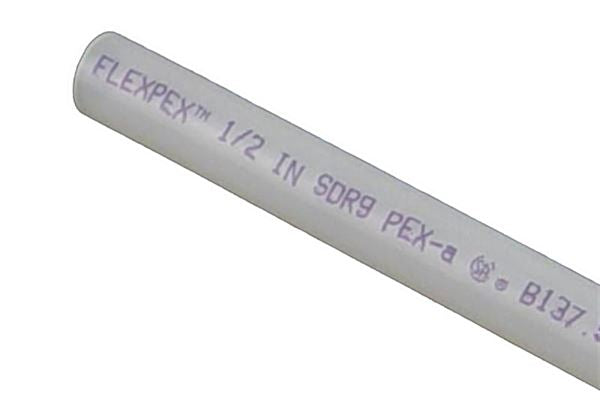 White FlexPex 1/2 IN SDR9 PEX-a RV Supply Pipe - Close-Up Detail | United RV Parts