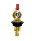 Brass Flair-It PEX 1/2" Washing Machine Valve Red Handle Front View - RV Plumbing Fitting | United RV Parts