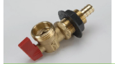 Brass Flair-It 51186 PEX Washing Machine Valve Side Angle - 1/2" x 3/4" GH Fitting | United RV Parts