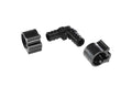 Black Flair-It PEXLOCK 1/2" 90° Elbow with Two Clamps - Components Spread View | United RV Parts