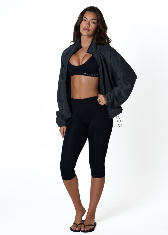 FLEECE ZIP - CHARCOAL