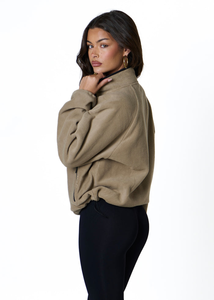 FLEECE ZIP - LATTE