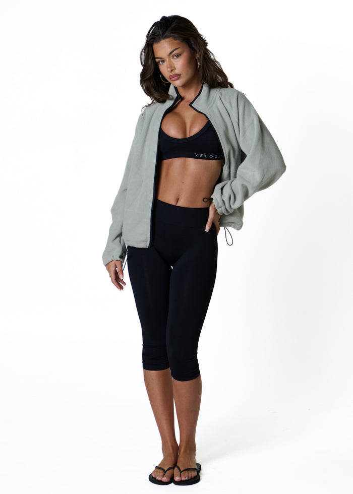 FLEECE ZIP - LIGHT GREY